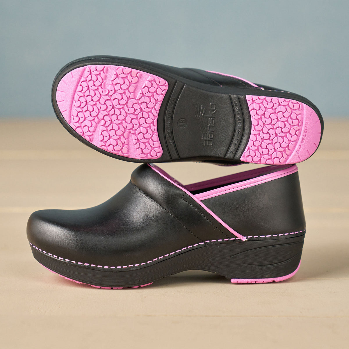 Dansko Sale | XP 2.0 Black/Pink Leather