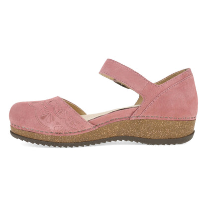 Dansko Featured | Mae Ash Rose Embroidered Suede