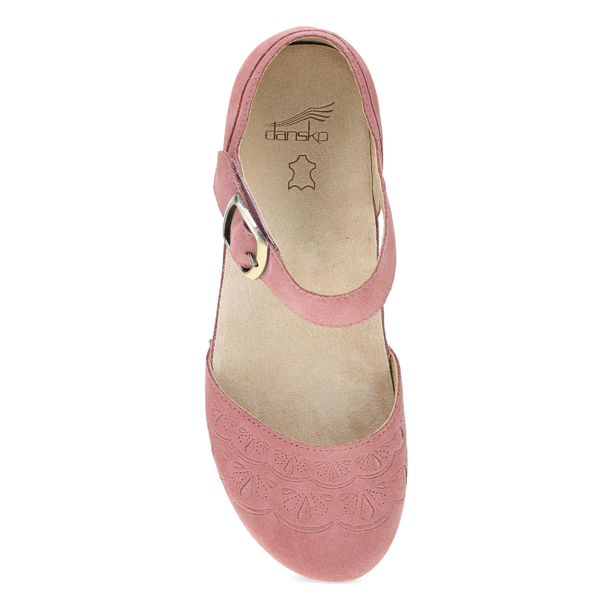 Dansko Featured | Mae Ash Rose Embroidered Suede