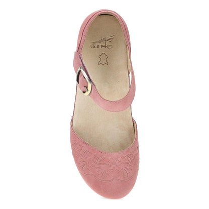 Dansko Featured | Mae Ash Rose Embroidered Suede