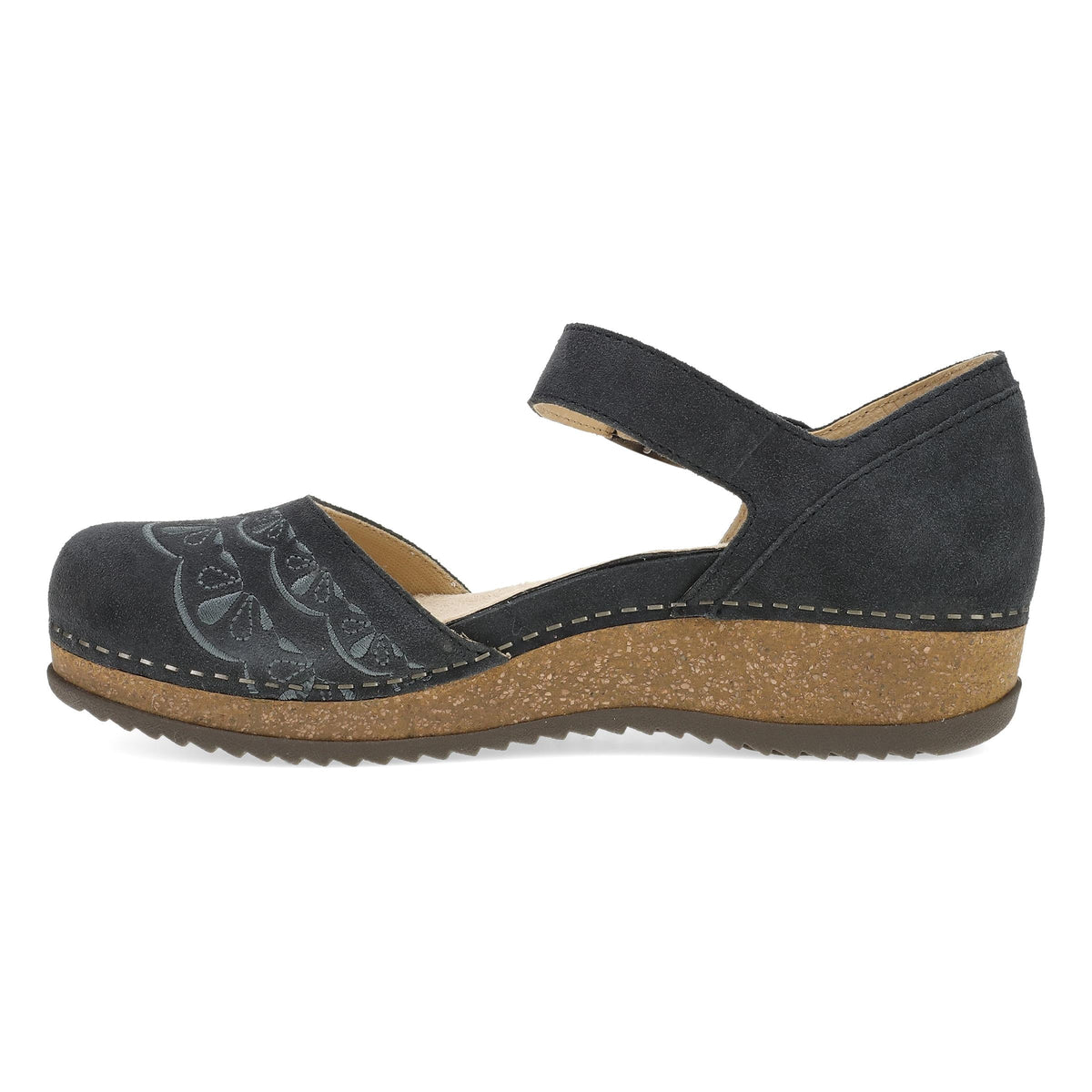 Dansko Exclusive | Mae Charcoal Embroidered Suede