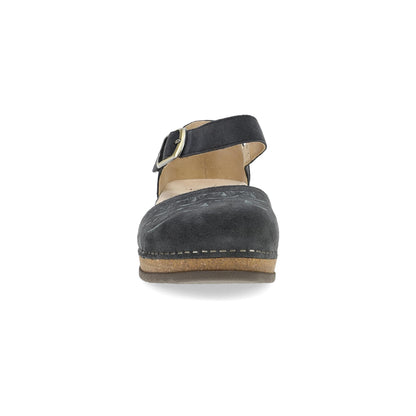 Dansko Exclusive | Mae Charcoal Embroidered Suede