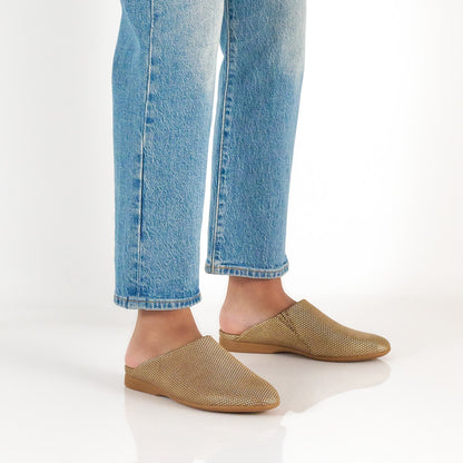 Dansko Best Seller | Lysa Mink/Gold Leather