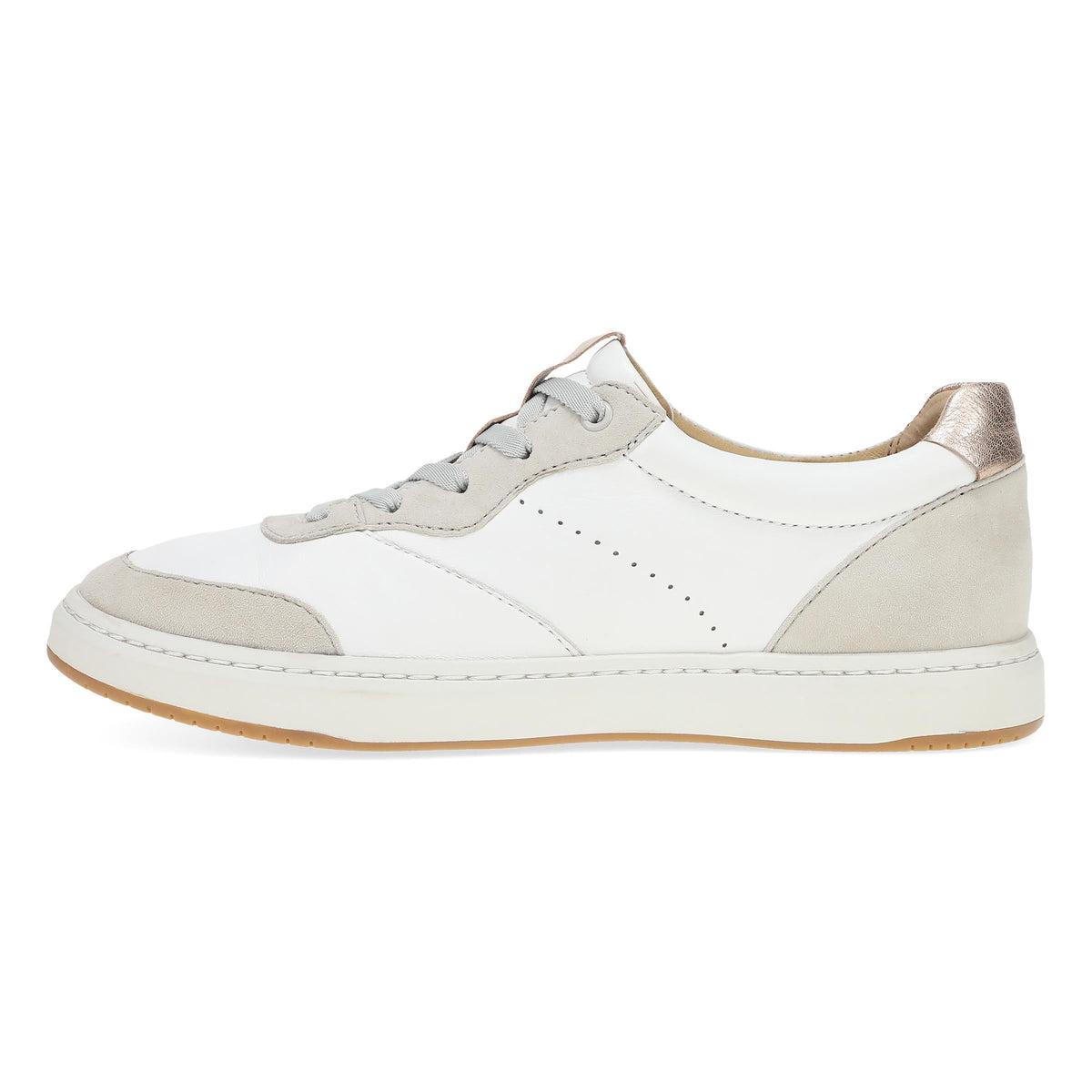 Dansko Discount | Josey White/Rose Gold Nappa