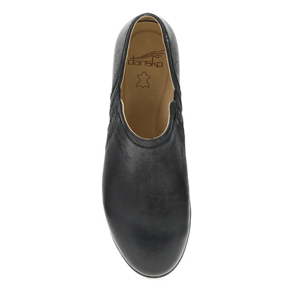 Dansko Discount | Cheryl Wide Black Burnished Nubuck