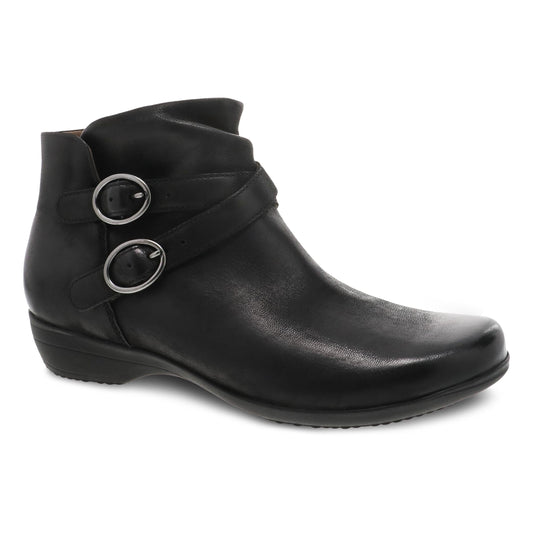 Dansko Sale | Faithe Black Burnished Nubuck