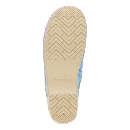 Dansko New | Wide Pro Pastel Rainbow Glitter