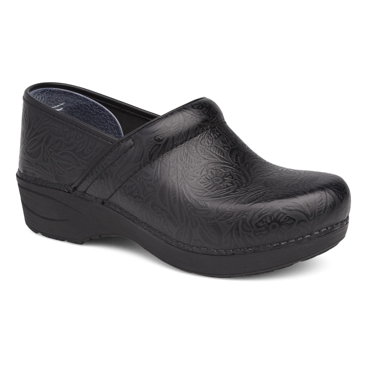 Dansko Recommended | Wide XP 2.0 Black Floral Tooled