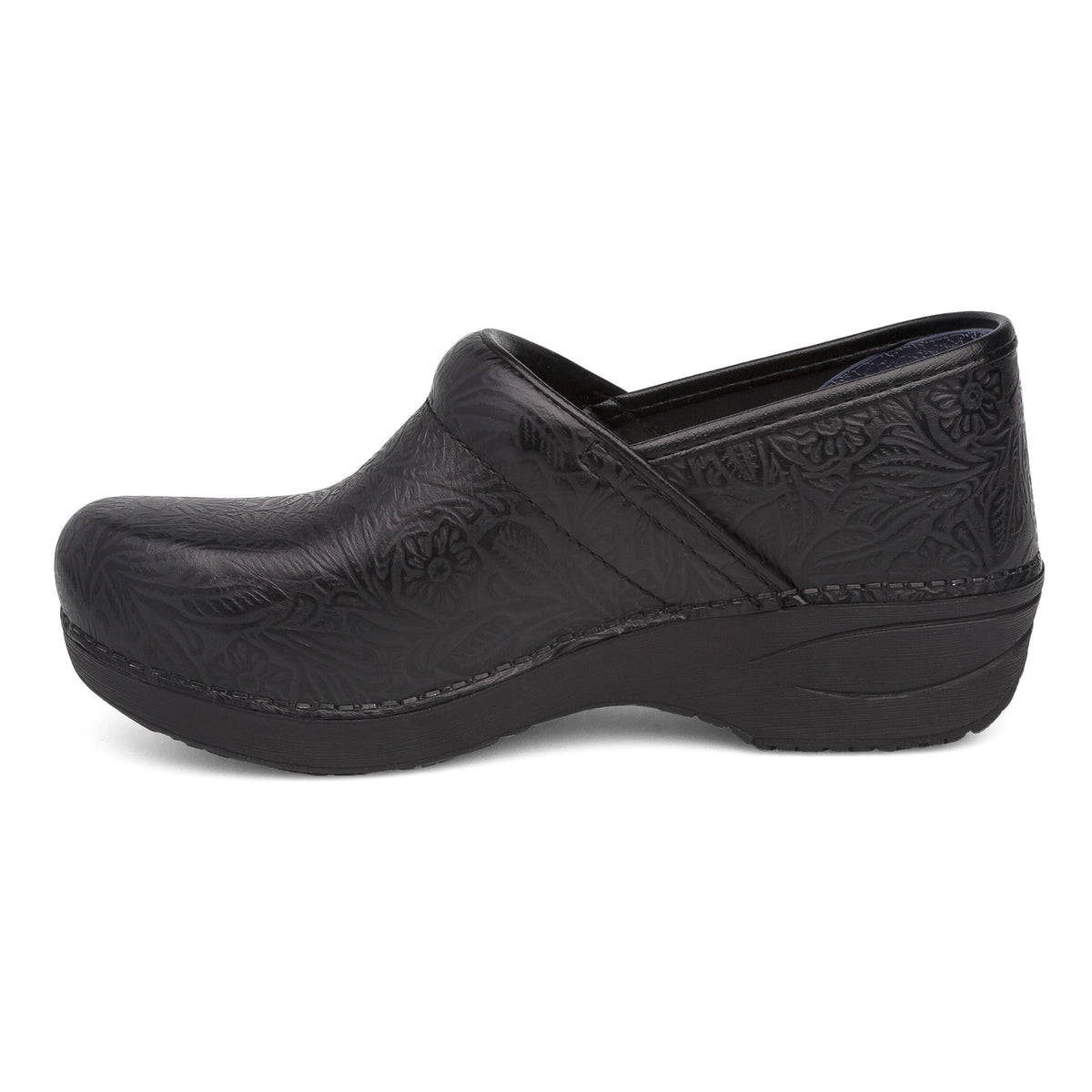 Dansko Recommended | Wide XP 2.0 Black Floral Tooled