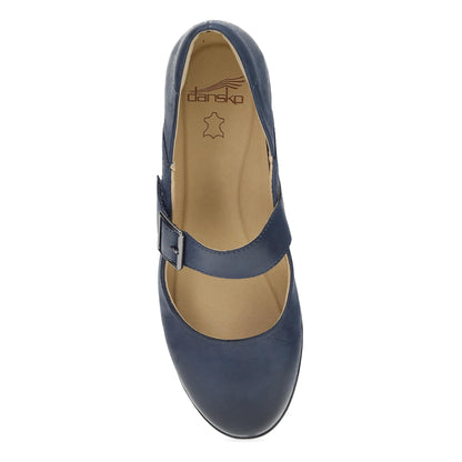 Dansko Signature | Collette Wide Navy Burnished Nubuck