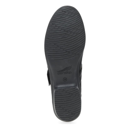 Dansko Best Seller | Collette Wide Black Burnished Nubuck