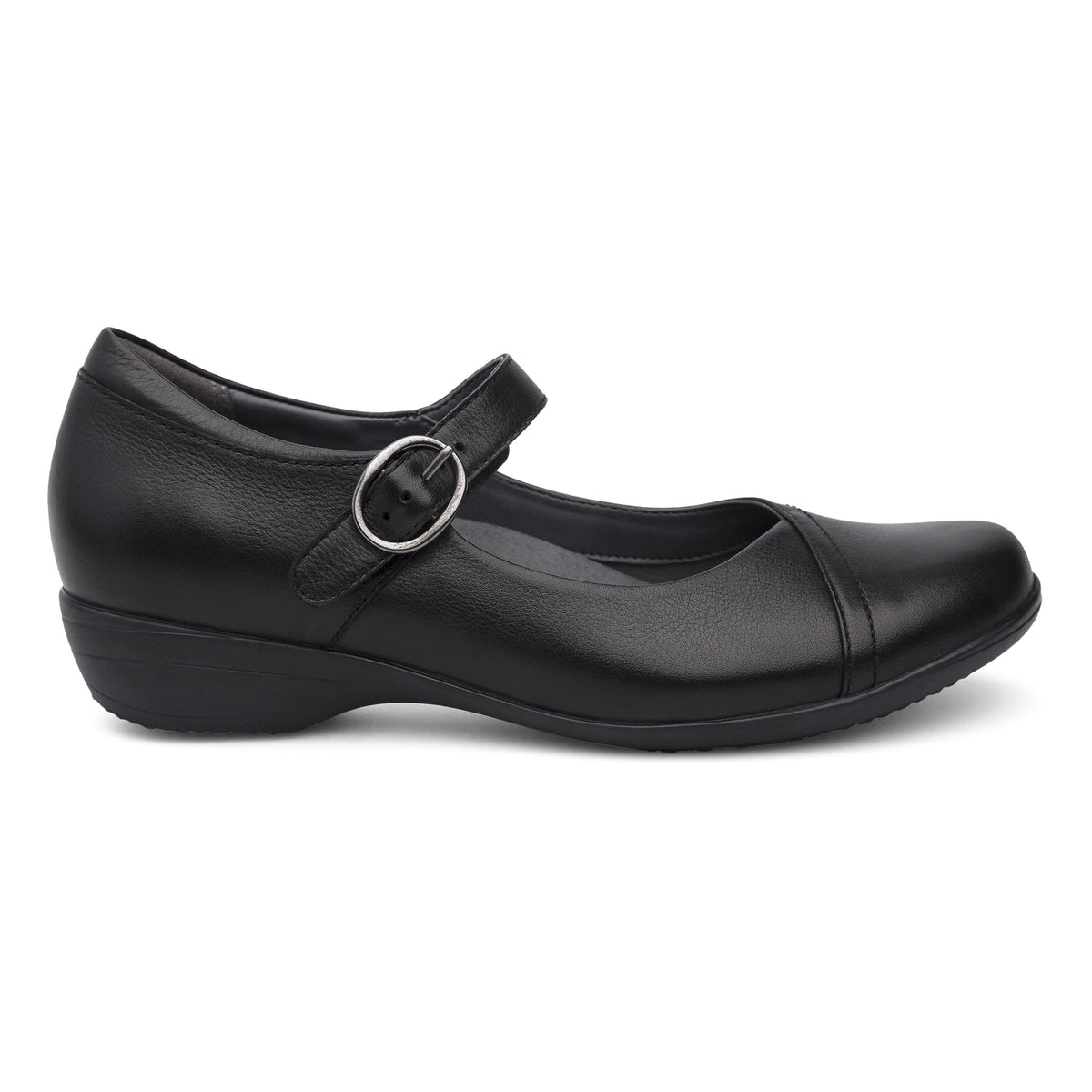 Dansko Essential | Fawna Wide Black Milled Nappa