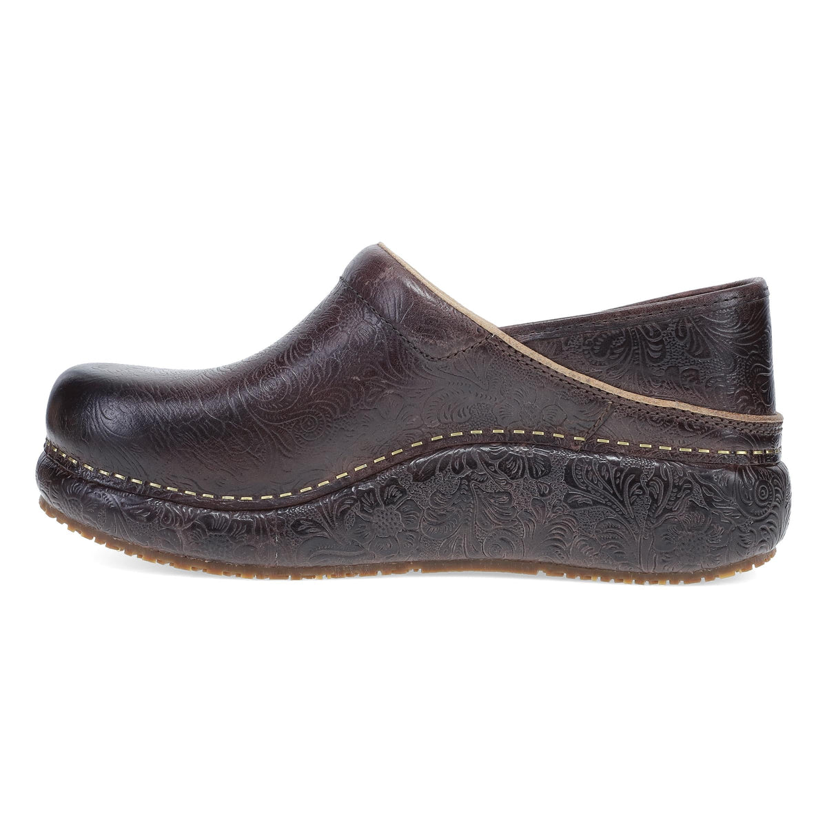 Dansko Classic | Platform Pro Brown Tooled