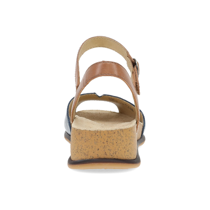 Dansko Essential | Cass Blue/Tan Leather
