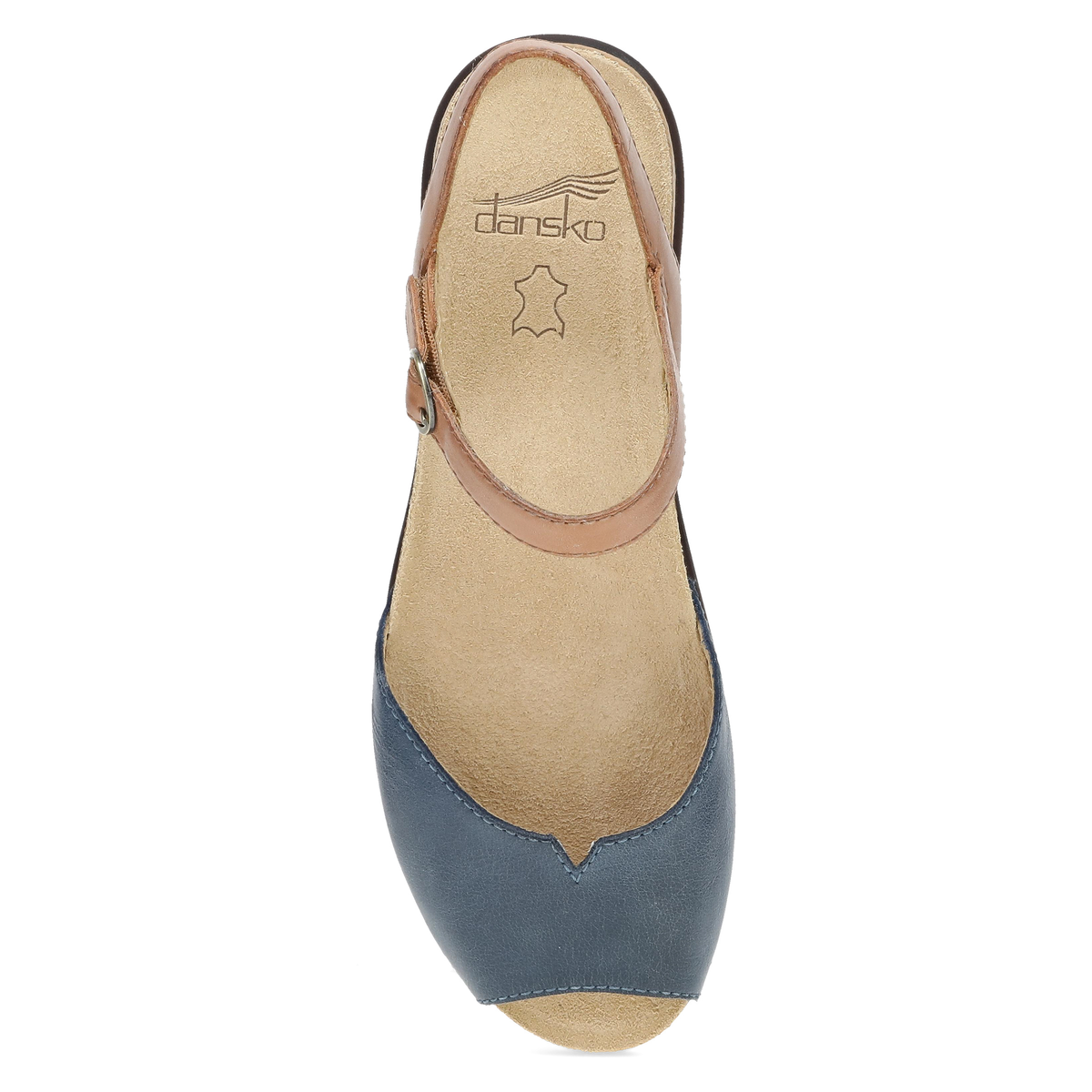 Dansko Essential | Cass Blue/Tan Leather