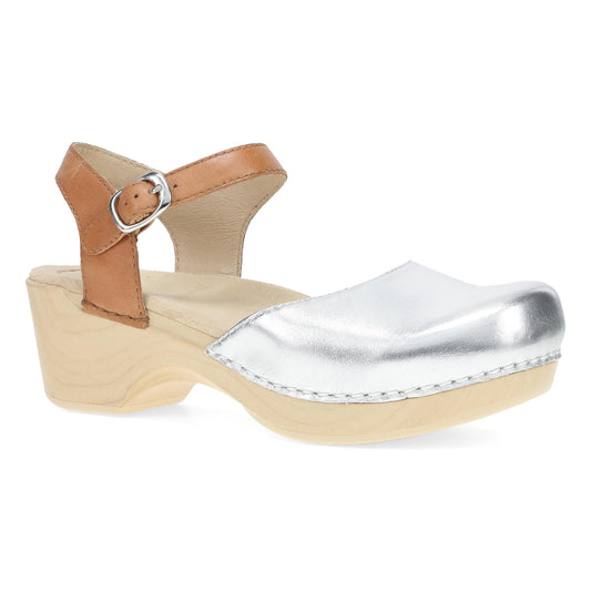 Dansko Top Pick | Sam Silver/Tan Leather
