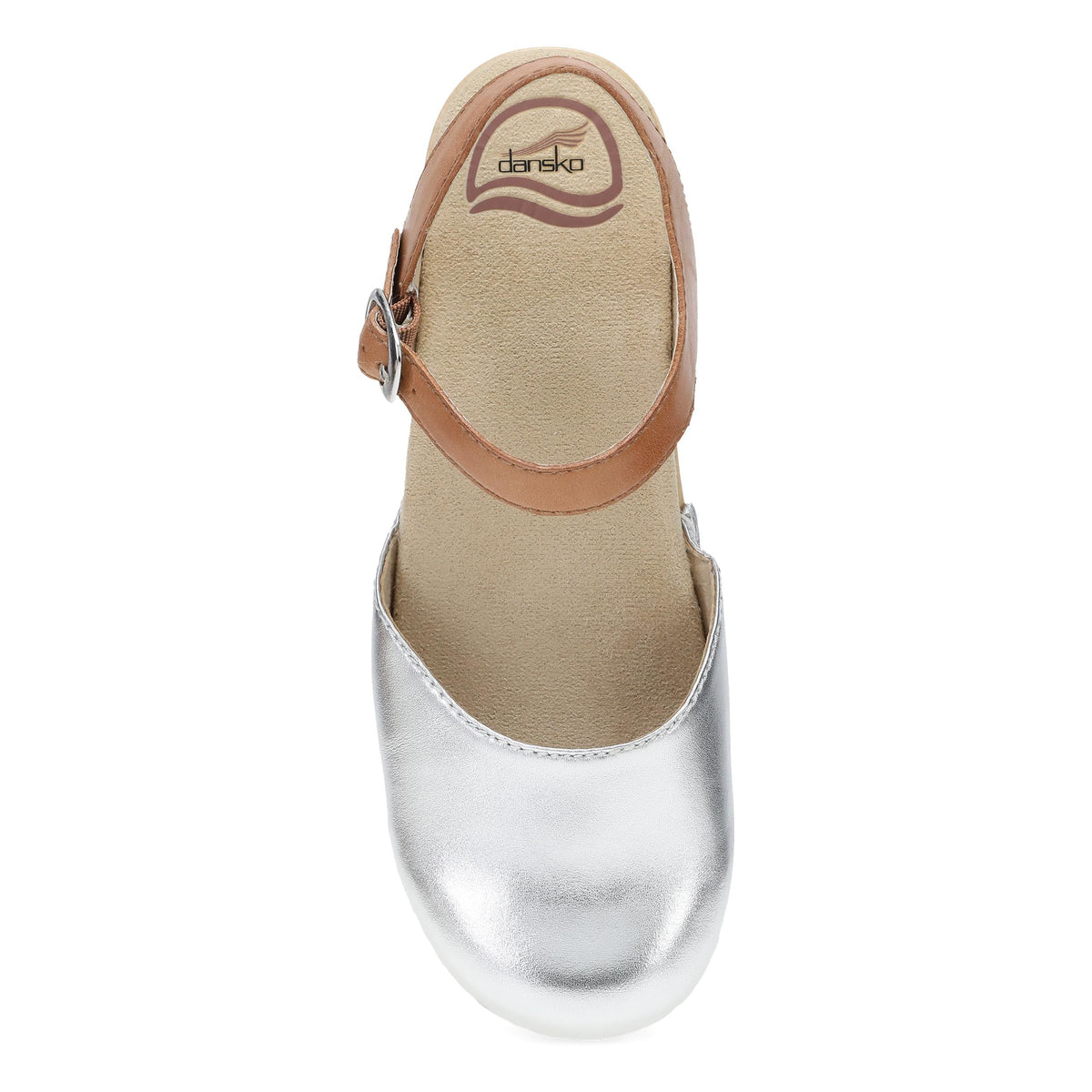 Dansko Top Pick | Sam Silver/Tan Leather