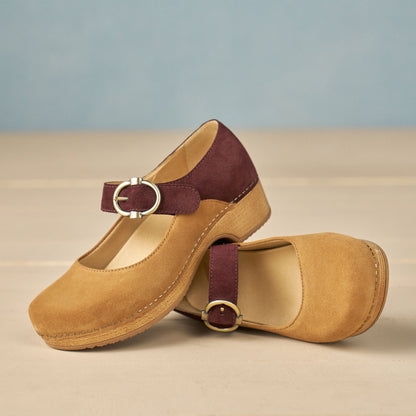 Dansko Smart Buy | Bonny Mary Jane Tan/Mulberry