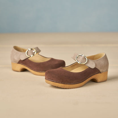 Dansko Essential | Bonny Mary Jane Chocolate/Taupe