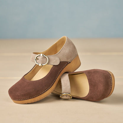 Dansko Essential | Bonny Mary Jane Chocolate/Taupe