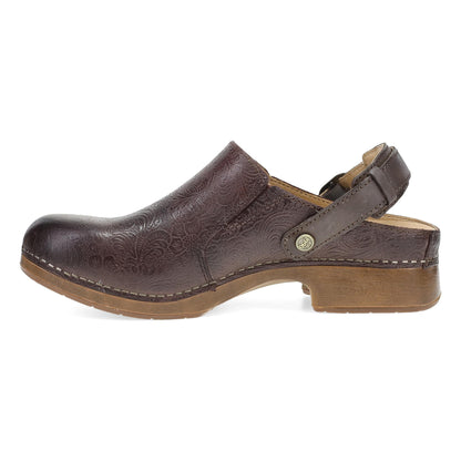 Dansko Exclusive | Millie Chocolate Tooled