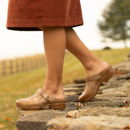 Dansko Trending | Millie Tan Waxy Brush Off