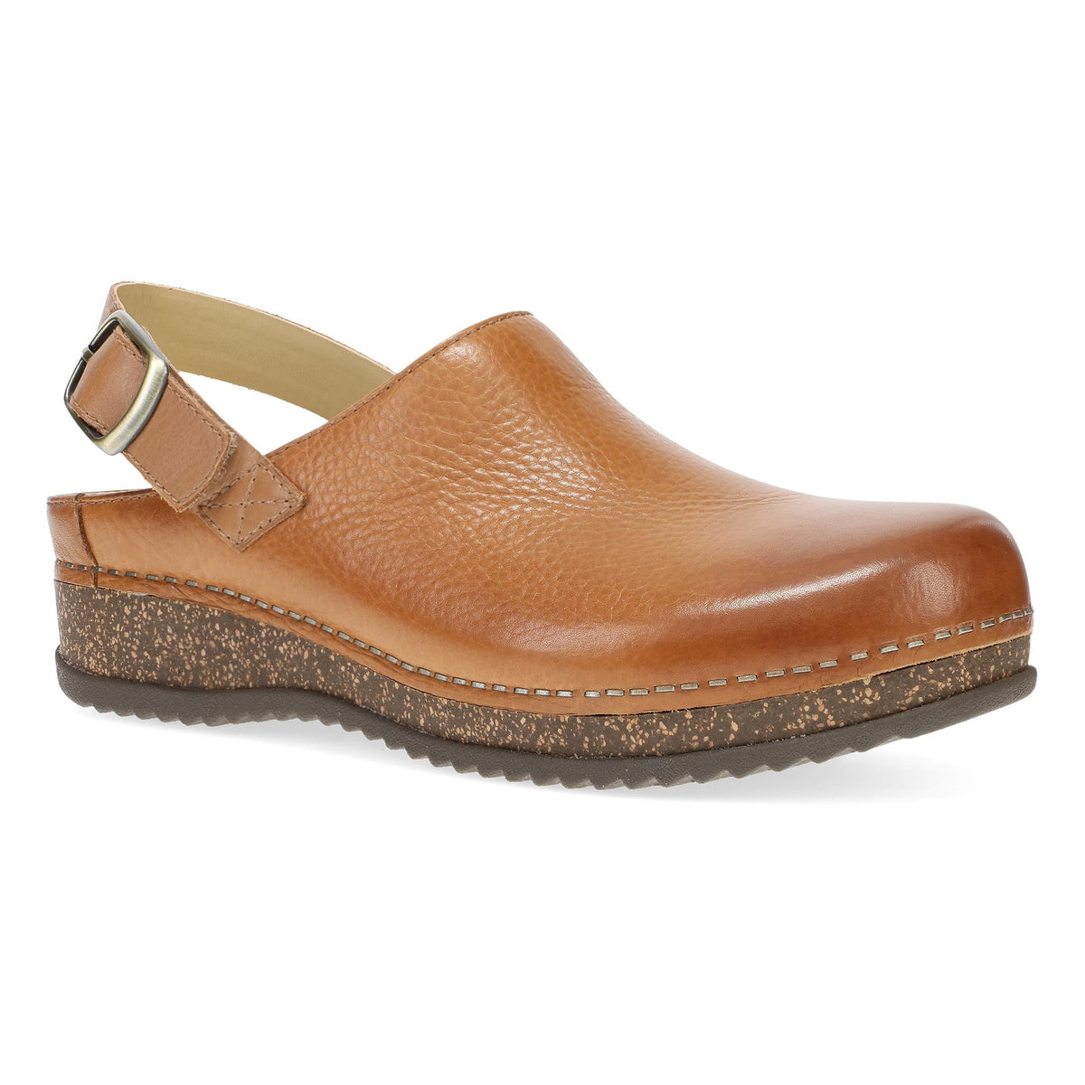 Dansko Popular | Merrin Tan Waxy Milled