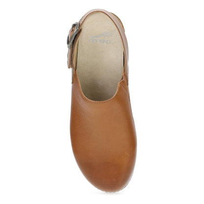 Dansko Popular | Merrin Tan Waxy Milled