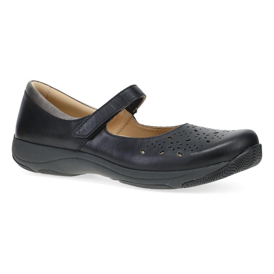 Dansko Quality | Stacy Wide Black Waxy Burnished