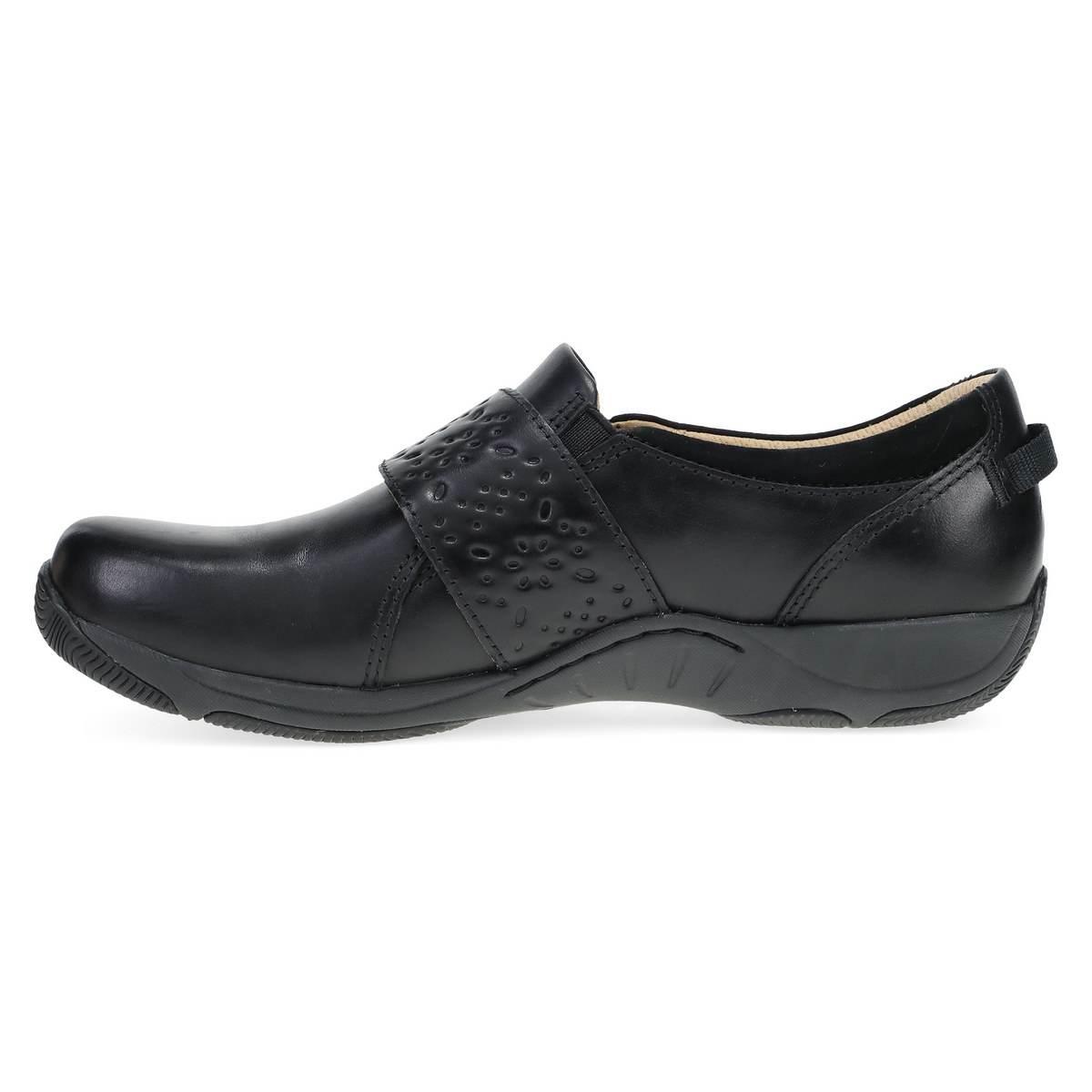 Dansko Premium | Sallie Wide Black Waxy Burnished