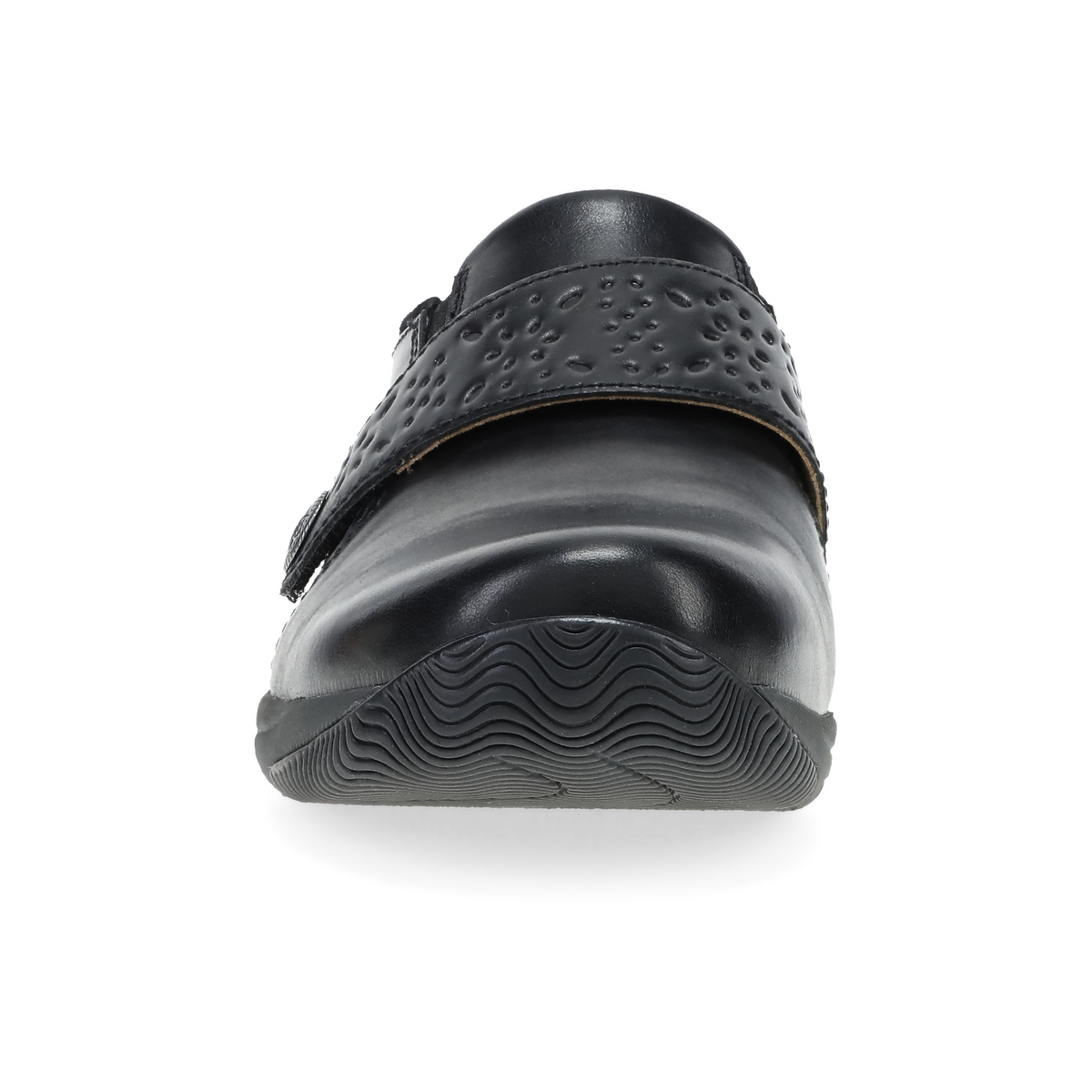 Dansko Premium | Sallie Wide Black Waxy Burnished