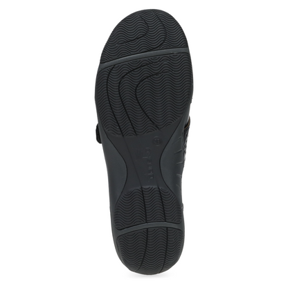 Dansko Premium | Sallie Wide Black Waxy Burnished