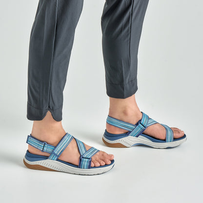 Dansko Best Seller | Rayna Blue Multi Webbing