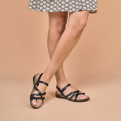 Dansko Recommended | Roslyn Black Waxy Burnished