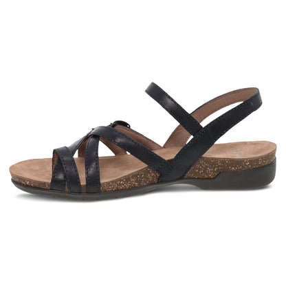 Dansko Recommended | Roslyn Black Waxy Burnished