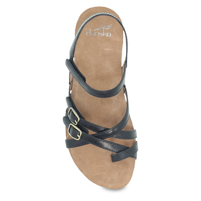 Dansko Recommended | Roslyn Black Waxy Burnished
