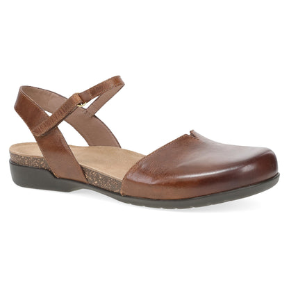 Dansko Premium | Rowan Tan Waxy Burnished