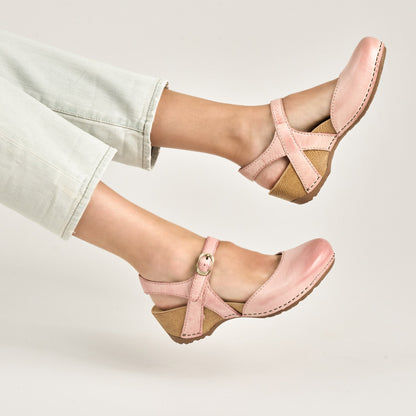 Dansko Deals | Tiffani Pink Milled Burnished