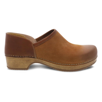 Dansko Featured | Brenna Tan Burnished Suede