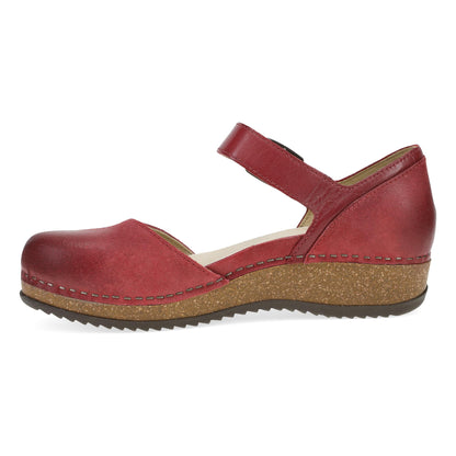 Dansko New | Mae Red Burnished Suede