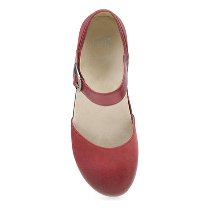 Dansko New | Mae Red Burnished Suede